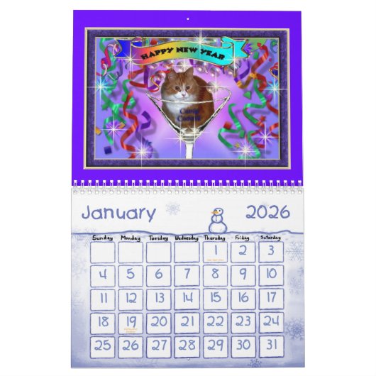 SHERRIEY'S CATS KALENDER (Jan 2026)