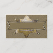 Sherrif Style Visitekaartje (Achterkant)