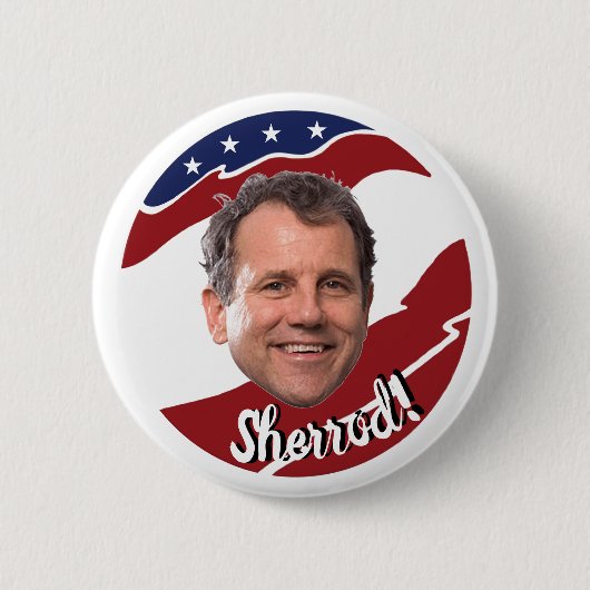 Sherrod Brown 2020 Ronde Button 5,7 Cm (Voorkant)