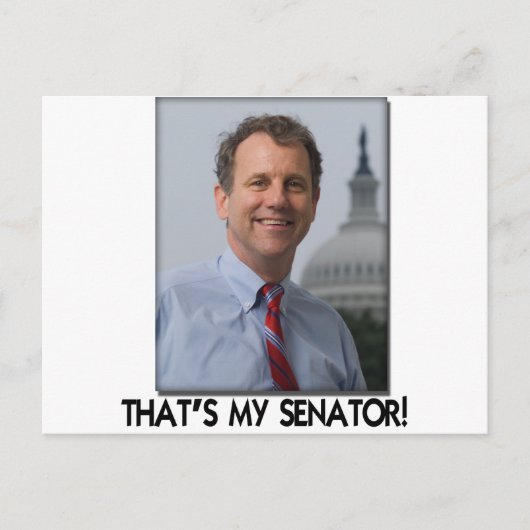 Sherrod Brown, dat is mijn senator. Briefkaart (Voorkant)