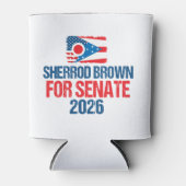Sherrod Brown for Senate 2026 Election Ohio Flag Blikjeskoeler (Voorkant)