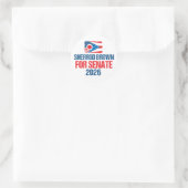 Sherrod Brown for Senate 2026 Election Ohio Flag Ronde Sticker (Tas)