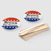 Sherrod Brown opnieuw verkozen in de Amerikaanse S Handwaaier (Niet-gemonteerd)