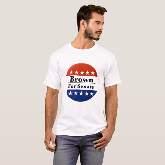 Sherrod Brown opnieuw verkozen in de Amerikaanse S T-shirt (Voorkant volledig)