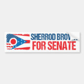 Sherrod Brown voor Senaat 2024 Verkiezing Ohio Vla Bumpersticker (Voorkant)