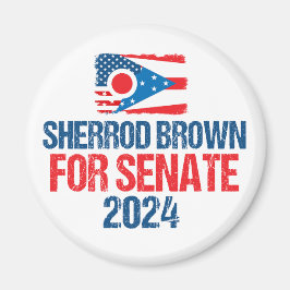 Sherrod Brown voor Senaat 2024 Verkiezing Ohio Vla Magneet