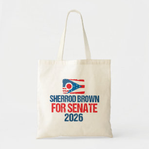 Sherrod Brown voor Senaat Verkiezing 2026 Tote Bag