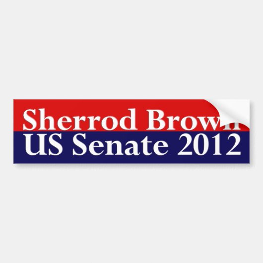 Sherrod Brown voor senate bumper sticker (Voorkant)