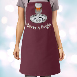 Sherry & Bright Amusante Kerst Keuken Noviteit Schort