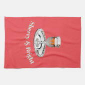 Sherry & Bright Drinkglas Grappig Rood Kerstmis Theedoek (Horizontaal)