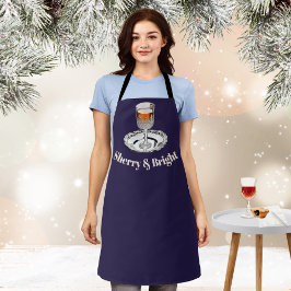 Sherry & Bright Grappige Nieuwjaars Kook Keuken Ke Schort