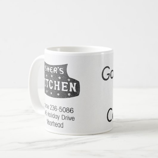 Sher's Kitchen Moorhead MN Koffiemok (Voorkant links)