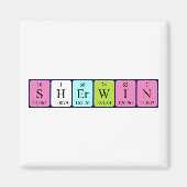 Sherwin periodieke lijstnaam magnet (Voorkant)