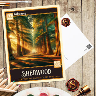 Sherwood, Arkansas    BRIEFKAART