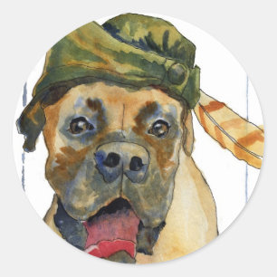 Sherwood Boxer Ronde Sticker
