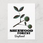 Sherwood Forest Engeland reisposter Briefkaart (Voorkant)