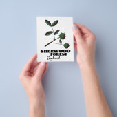 Sherwood Forest Engeland reisposter Flyer (Hand)