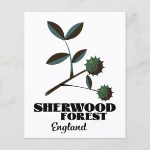 Sherwood Forest Engeland reisposter Flyer