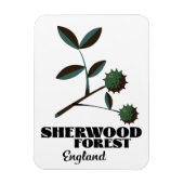 Sherwood Forest Engeland reisposter Magneet (Verticaal)