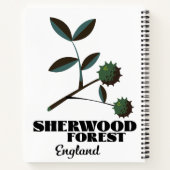Sherwood Forest Engeland reisposter Notitieboek (Achterkant)