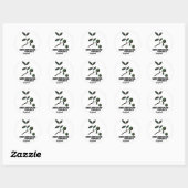 Sherwood Forest Engeland reisposter Ronde Sticker (Vel)