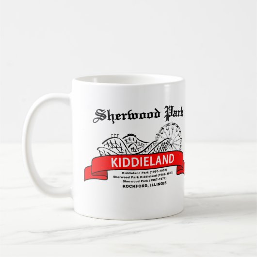 Sherwood Park Kiddieland, Rockford, IL. Amusement Koffiemok (Links)