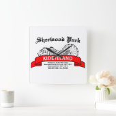 Sherwood Park Kiddieland, Rockford, IL Vierkante Klok (Huis)