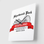 Sherwood Park Kiddieland, Rockford, IL Vierkante Klok (Hoek)