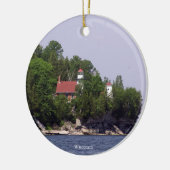 Sherwood Point Lighthouse 2 sided ornament (Links)