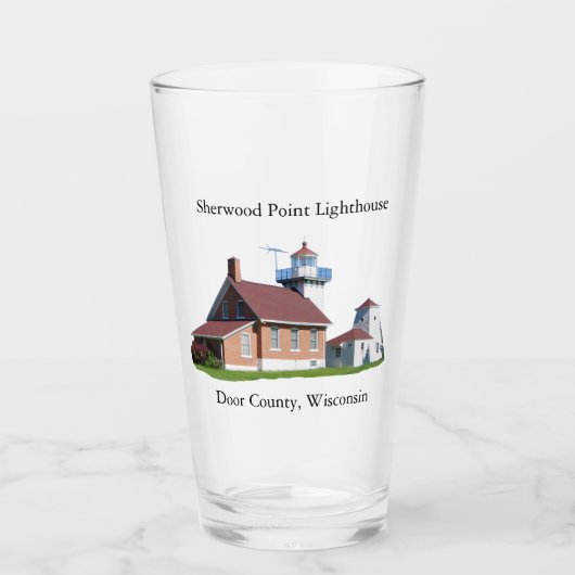 Sherwood Point Lighthouse glass Glas (Voorkant)
