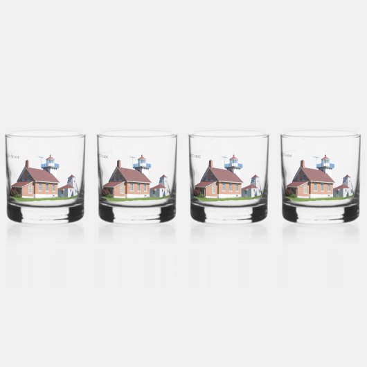 Sherwood Point Lighthouse glass Whisky Glas (Links)