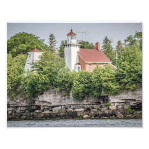 Sherwood Point Lighthouse Print Foto Afdruk