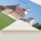 Sherwood Point Lighthouse sherpa blanket Deken (3/4)