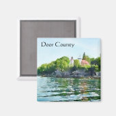 Sherwood Point Waterverf Door County Magneet (Voorkant / Achterkant)