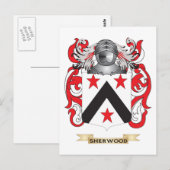 Sherwood Wapen (familiewapen) Briefkaart (Voorkant / Achterkant)