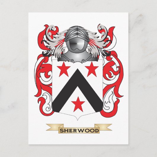 Sherwood Wapen (familiewapen) Briefkaart (Voorkant)