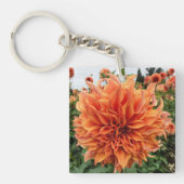 Sherwood's Peach Dahlia Sleutelhanger (voorkant)