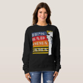 She's a Bad Momma Llama For Women  Animal  Retro 2 Trui (Voorkant volledig)