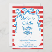 She's A Catch Bachelorette Celebration Kaart (Voorkant)