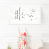 She's a catch champagne bottle bachelorette weeken spandoek (Insitu)