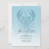 She's a Catch Coastal Lobster Bachelorette Weekend Kaart (Voorkant)