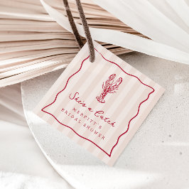 She's a Catch | Kreeft Bruiloftsborrel  Bedankjes Labels