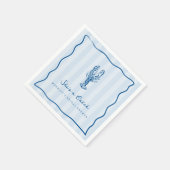 She's a Catch | Kustkreeft Bruidsborrel Servet (Hoek)