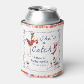 She's A Catch Lobster Bachelorette Can Cooler (Blikje Voorkant)