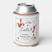 She's A Catch Lobster Bachelorette Can Cooler (Blikje Achterkant)