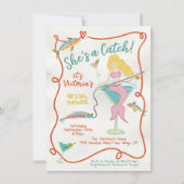 She's a catch Mermaid Bridal Sardine Bridal Shower Kaart (Voorkant)