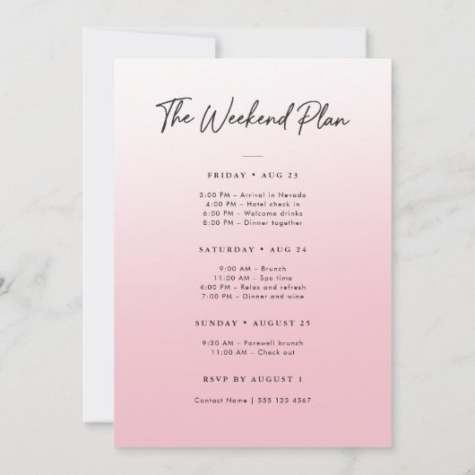 She's a Catch Modern Script Bachelorette Weekend Kaart (Achterkant)