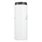 She's a catch yellow monogram bachelorette party n thermosbeker (Achterkant)