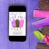 Shes a Cool Een Meisjes Popsicle Eerste Verjaardag Kaart