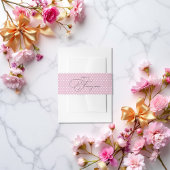 "She's a Fancy One" Pink Polka Dot 1st Birthday Uitnodigingen Wikkel